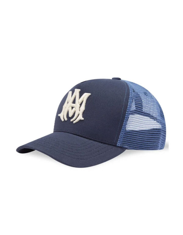 Amiri Ma Logo Trucker Hat (Blue)